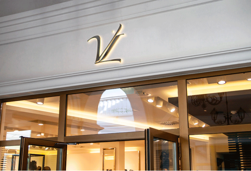 mockup devanture magasin or logo