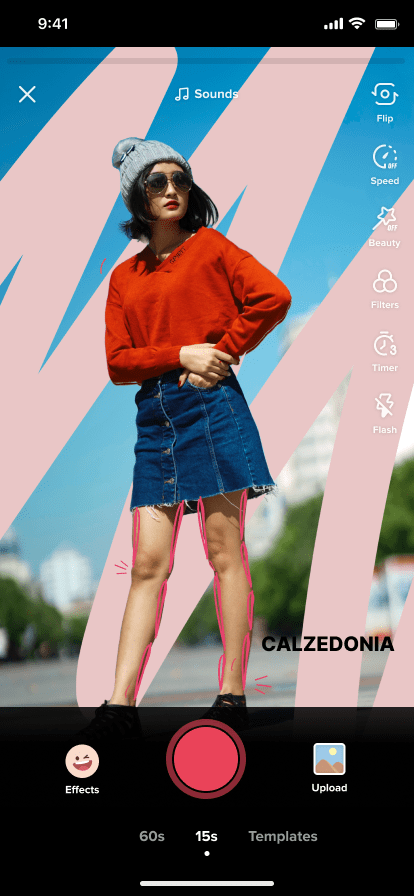 mockup avec filtre calzedonia